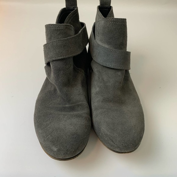 Steven By Steve Madden Robbyn Ankle Bootie Size 9 Leather Gray - Picture 4 of 15